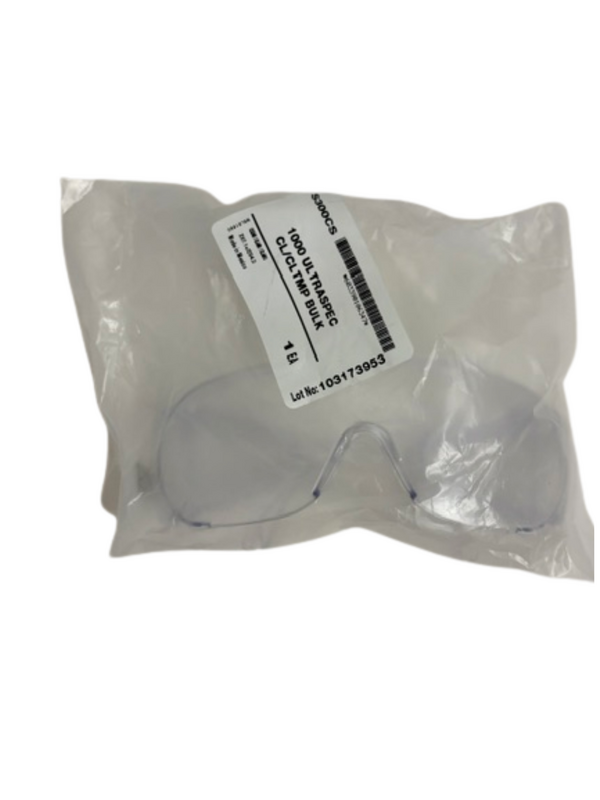 Ultraspec - Safety Glasses, Wraparound, Polycarbonate Clear