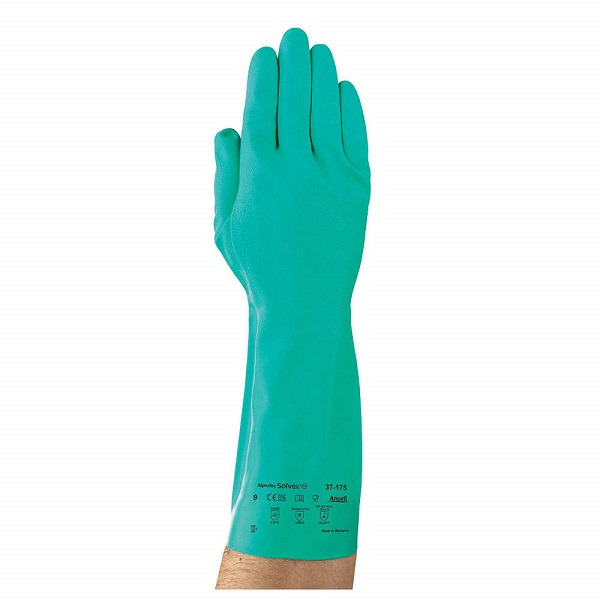 Gloves Solvex Nitrile Flocklined Size 7