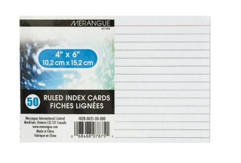 Index Cards Lined 4x6