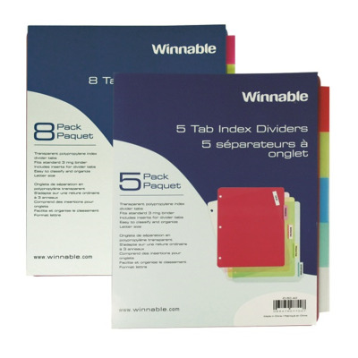 Index Divider 8 Tab Letter Size