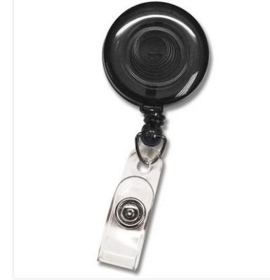 Badge Holder W/ Retractable Cord Black