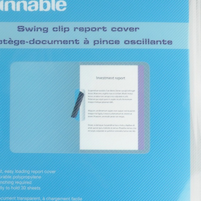 Report Cover Swing Clip Letter Assorted