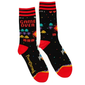 Game Over 80s Videogame Crew Socks