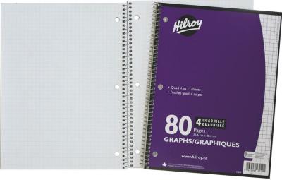 Notebook Graph 4 Sq Inch 80 Pages
