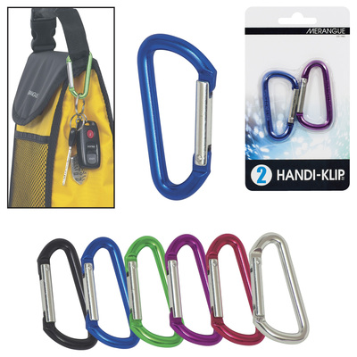 2 Pack Small Carabiner Handi-Klip