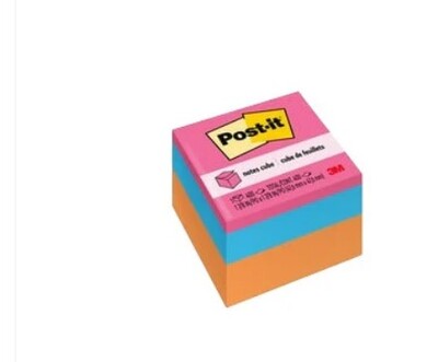 Post It Mini Cube 2 X 2 Orange Wave