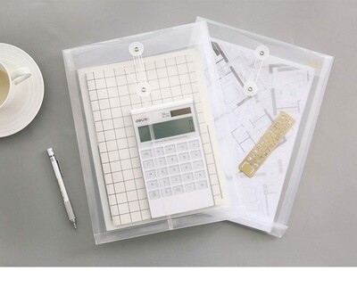 Winnable Button-Tie Closure  Poly Envelope - Letter Size-Cle