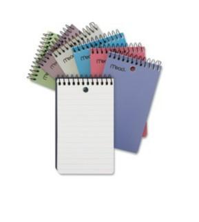 Memo Book Poly Coil 3 X 5 Asst