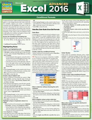 Microsoft Excel 2016 Advanced