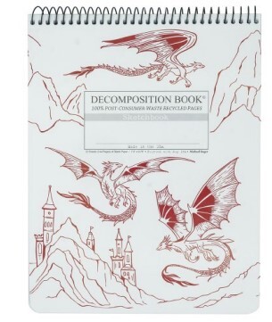 Decomp Notebook Dragons Blank