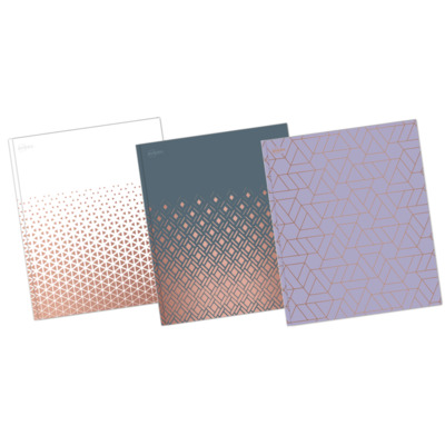 Two Pocket Folder 3-prong Metallics