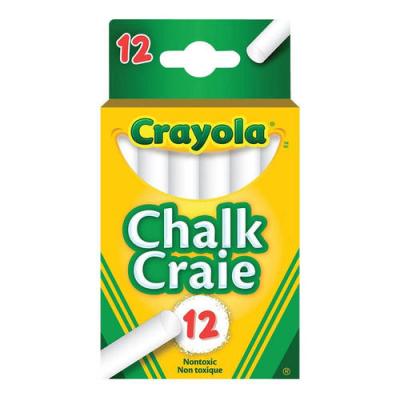 Crayola Dustless Chalk White 12pcs