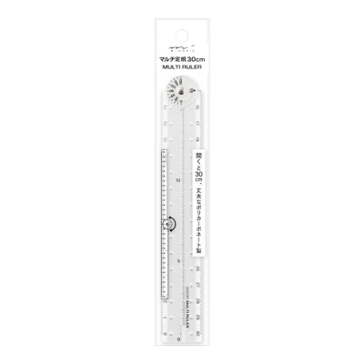 Multi Ruler 30cm Clear