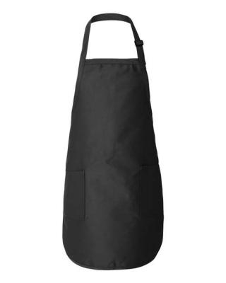 Full-Length Apron With 2  Pouch Pocket