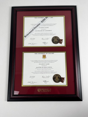 Degree Frame - Double Briarwood Mahogany