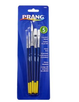 Paint Brush Set - Assorted Colours - 5 Pack