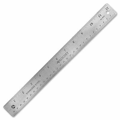 Ruler Stainless Steel 12"