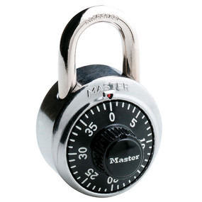 Combination Lock Black Dial-