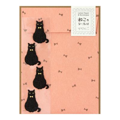 Letter Set 413 Black Cat W Stickers