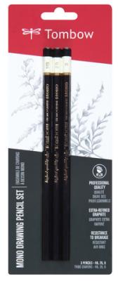 Mono Professional Drawing Pencil Set - 3 Pk