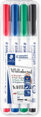 Dry Erase Pen Set Lumocolor 4/Pc