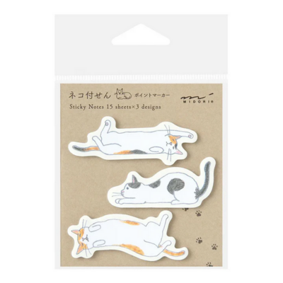 Sticky Notes - Cat Stretching Out