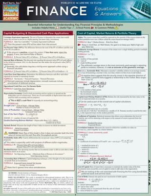 Finance Equations And Answers