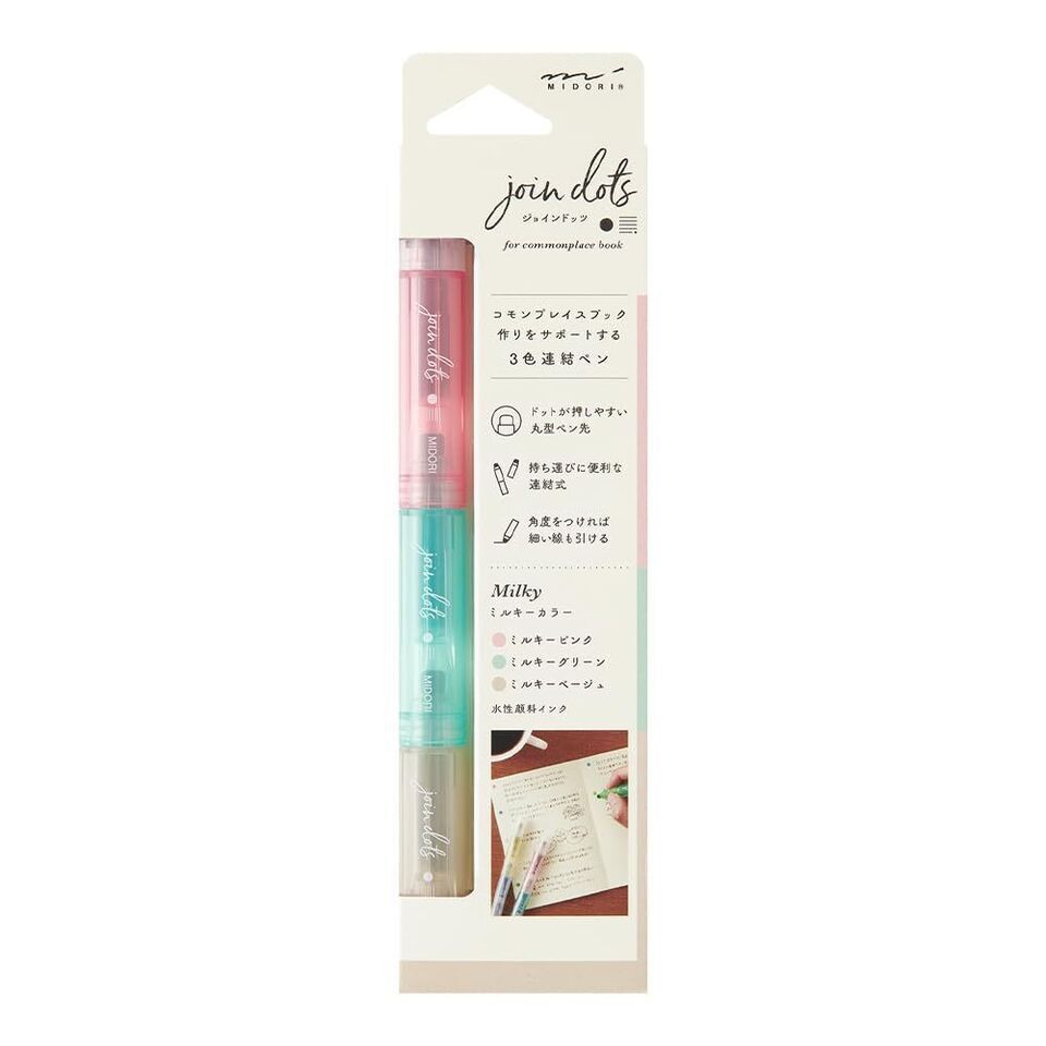 Midori Connecting Pen Join Dots Milky