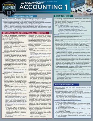 Intermediate Accounting 1: A Quickstudy Laminated Reference