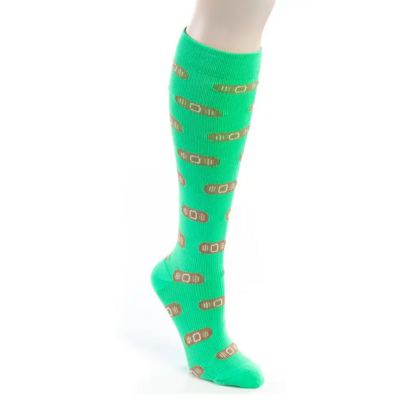 Bandaid Print Knee-Length Unisex Nurse Compression Socks