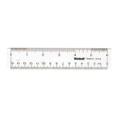 Ruler Plastic 6"-