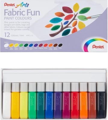 Pentel Fabric Fun Paint 12set