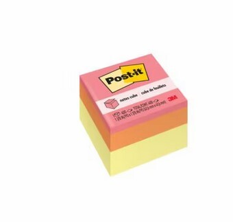 Post It Mini Cube 2 X 2 Pink Wave