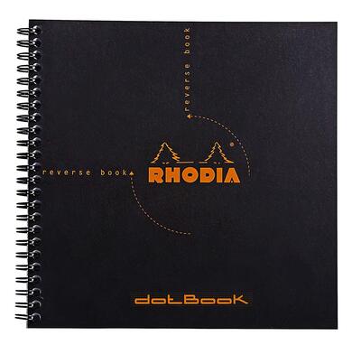 Rhodia Reverse Notebook Dot Black