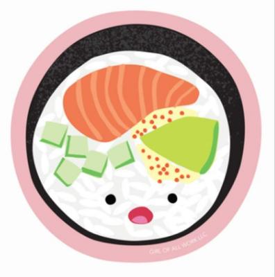 Girl Of All Work Vinyl Sticker Sushi Roll